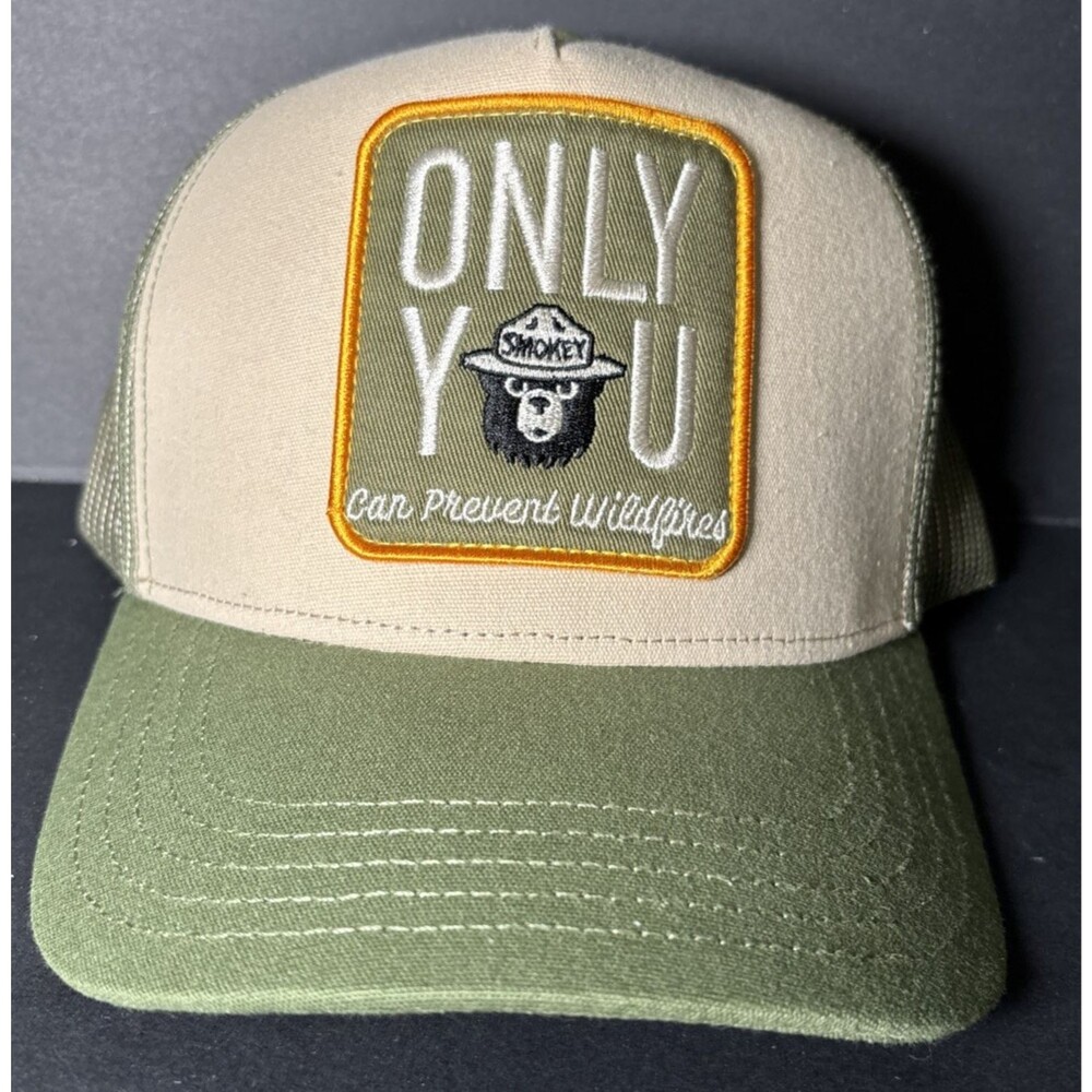 Smokey The Bear Mad Engine Only You Can Prevent Wildfires SnapBack Hat NWT